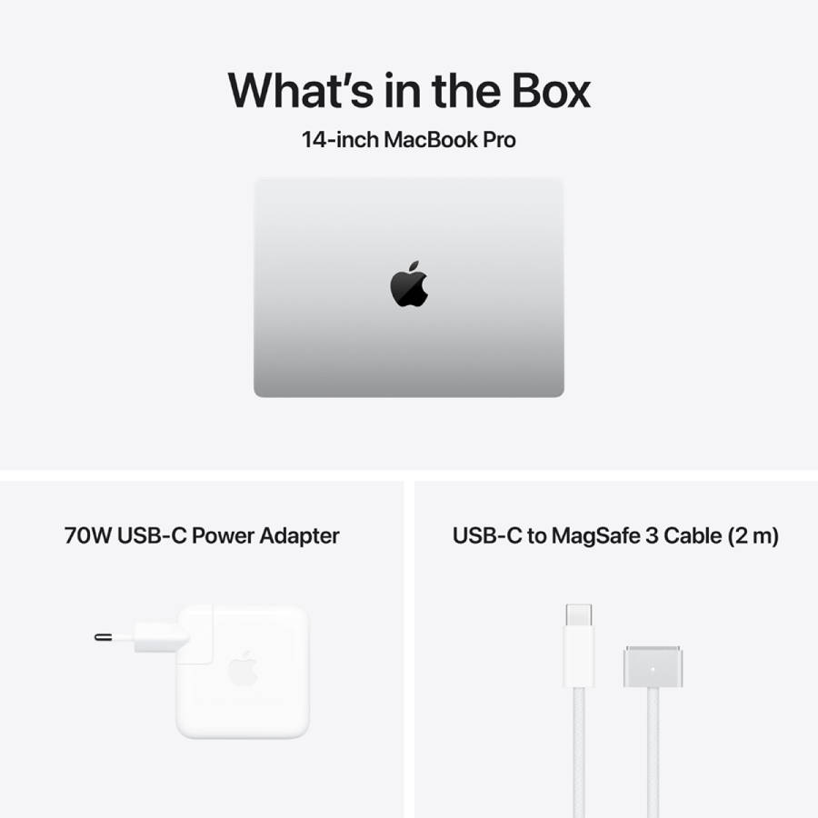 14-inch MacBook Pro: Apple M5 Pro chip with 18-core CPU and 20-core GPU, 24GB, 2TB SSD - Silver,M...
