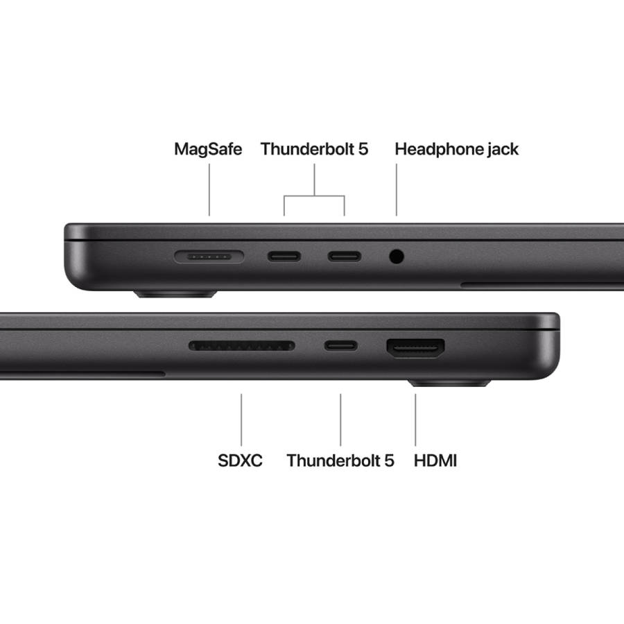 16-inch MacBook Pro: Apple M5 Pro chip with 18-core CPU and 20-core GPU, 24GB, 1TB SSD - Space Bl...