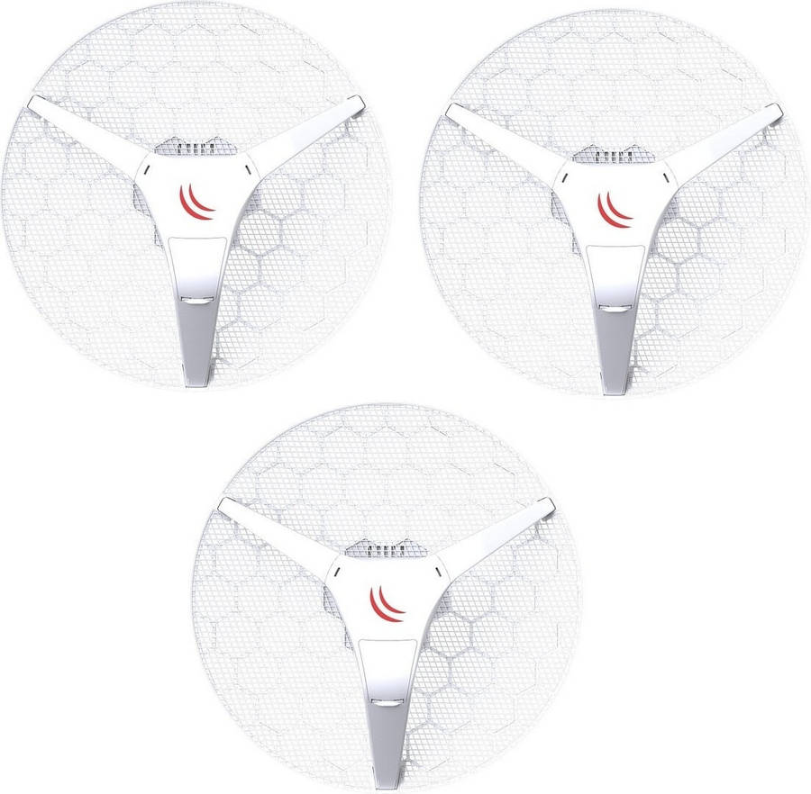 MikroTik LHG 5 - 5GHz Outdoor grid CPE - 3 pack