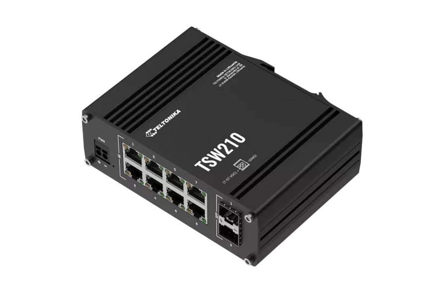 Teltonika Industrial 8 port Gigabit Switch | TSW210