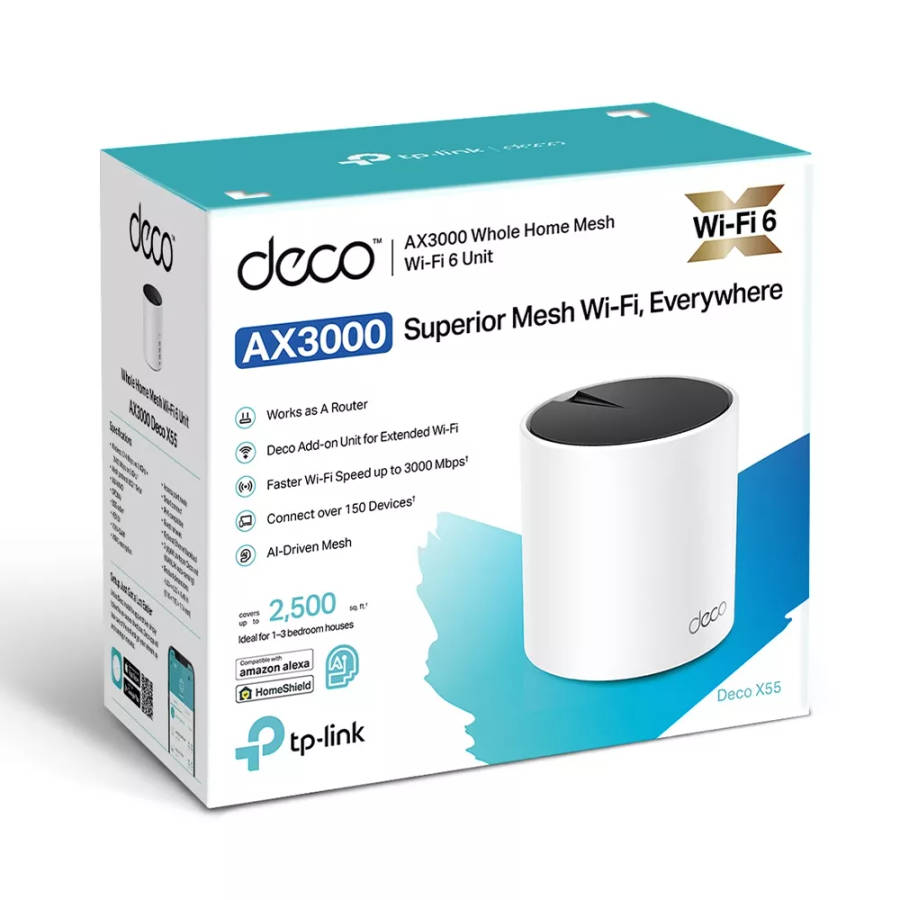 TP-Link Deco AX3000 Whole Home Mesh Wi-Fi 6 System (1 Pack)