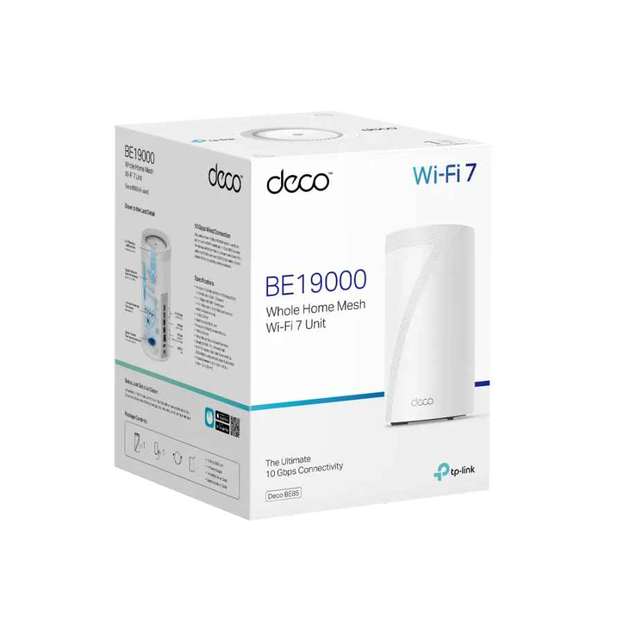 TP-Link Deco Wi-Fi 7 Mesh System (1-pack) | TP-DECOBE85-1P