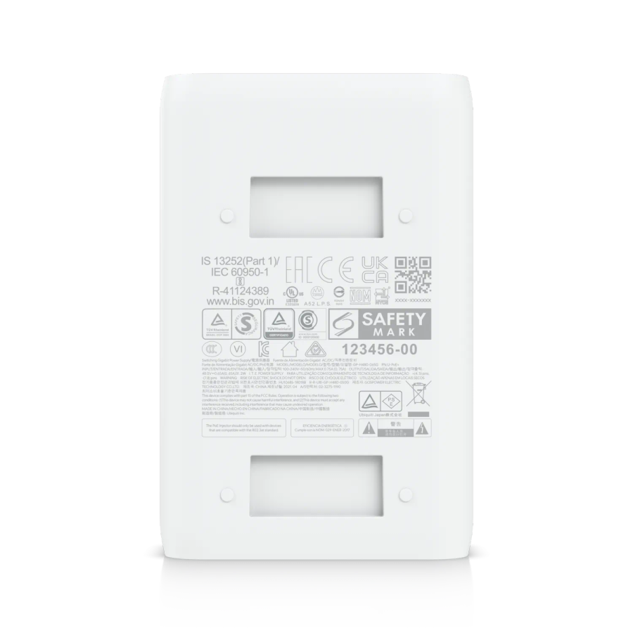 Ubiquiti Gigabit 48V 30W PoE+ Adapter | U-PoE+