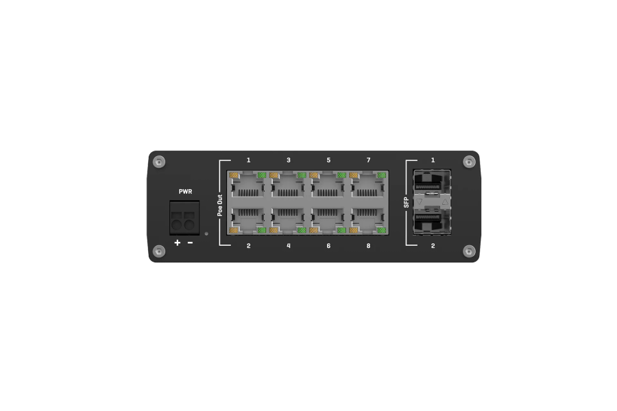 Teltonika 8-Port Gigabit PoE+ Ethernet Switch | TSW200