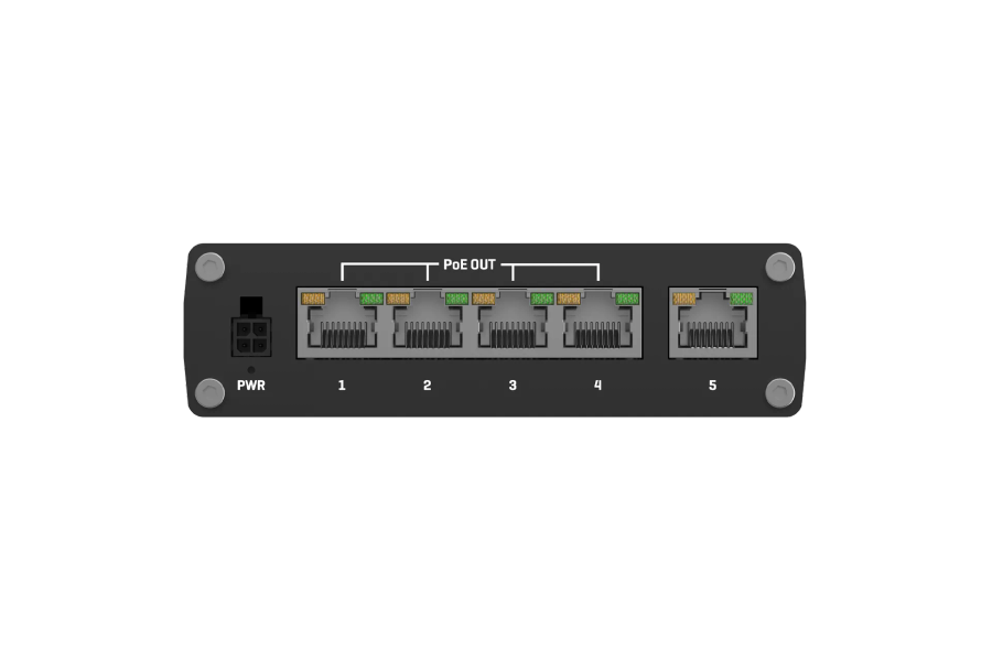 Teltonika Industrial Unmanaged 5 Port PoE+ Ethernet Switch | TSW100