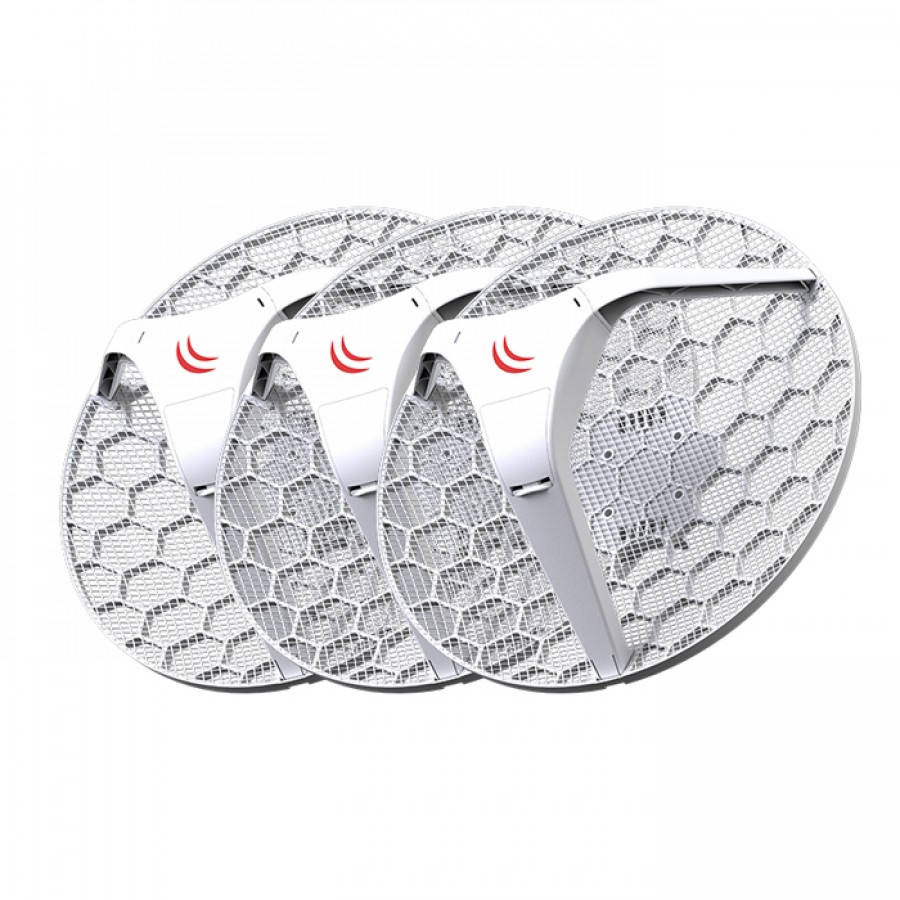 MikroTik LHG 5 - 5GHz Outdoor grid CPE - 3 pack