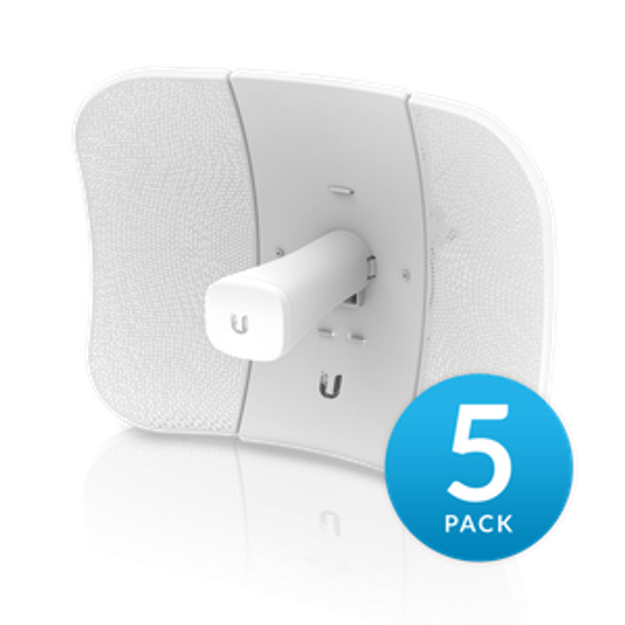 Ubiquiti UISP airMAX LiteBeam 5AC 23dBi Radio 5-Pack Includes POE Injector  | LBE-5AC-GEN2