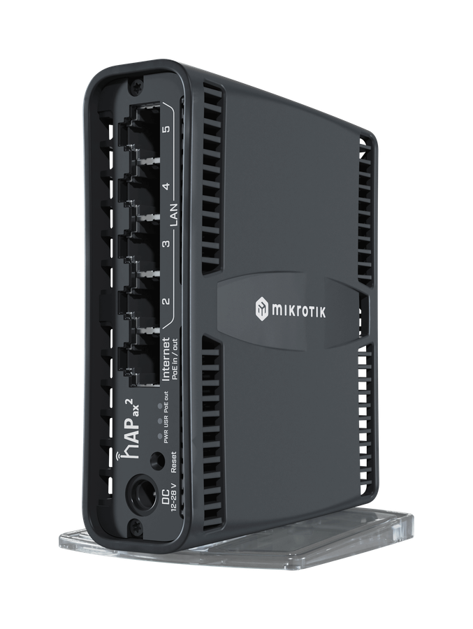 MikroTik hAP ax2 5 Port Gigabit 1800Mbps WiFi 6 Router | MT-RBHAP-AX