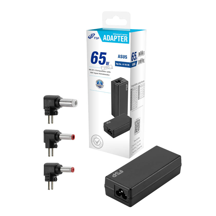 FSP PRO 65W Universal Laptop Adapter - Asus