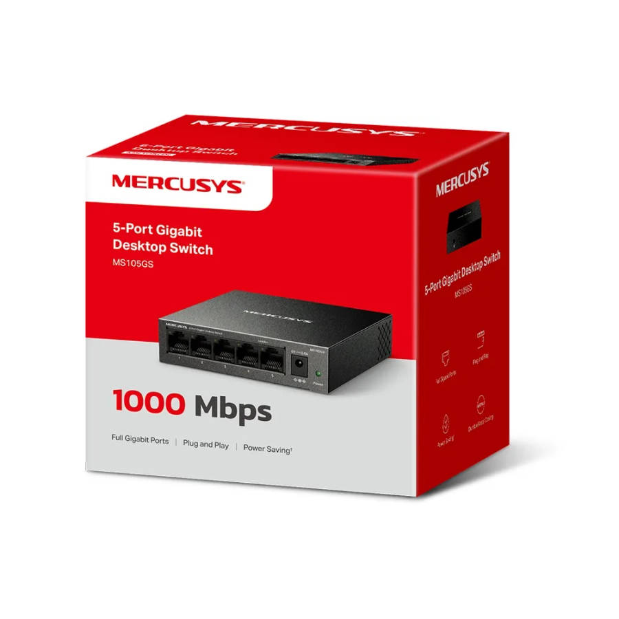 Mercusys 5-Port Gigabit Desktop Switch | MS105GS