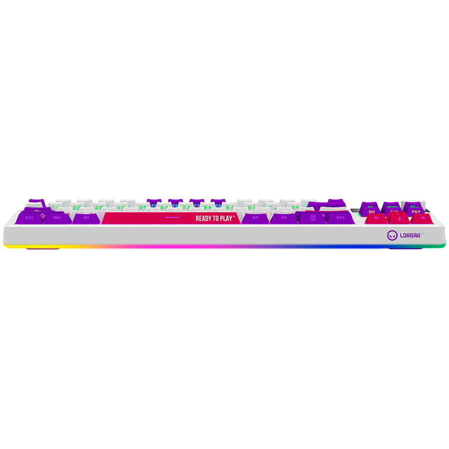 LORGAR KBP70TKLW, Wireless TKL Mechanical Gaming Keyboard Pro, White, EN layout