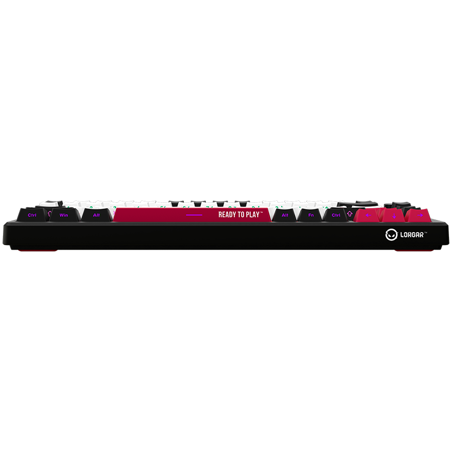 LORGAR KBP7075W, Wireless 75% Mechanical Gaming Keyboard Pro, Black/red, EN layout