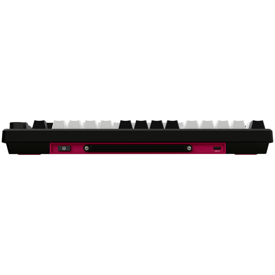 LORGAR KBP7075W, Wireless 75% Mechanical Gaming Keyboard Pro, Black/red, EN layout