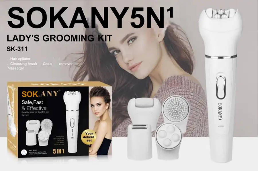Sokany 5 In 1 Lady's Grooming Kit