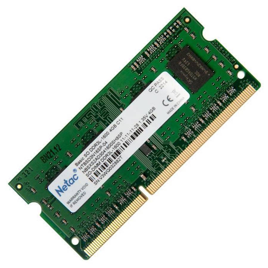 4GB DDR3L SODIMM 1600
