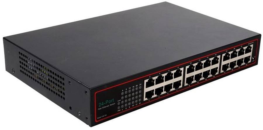 24-PORT 10/100 IRON SHELL