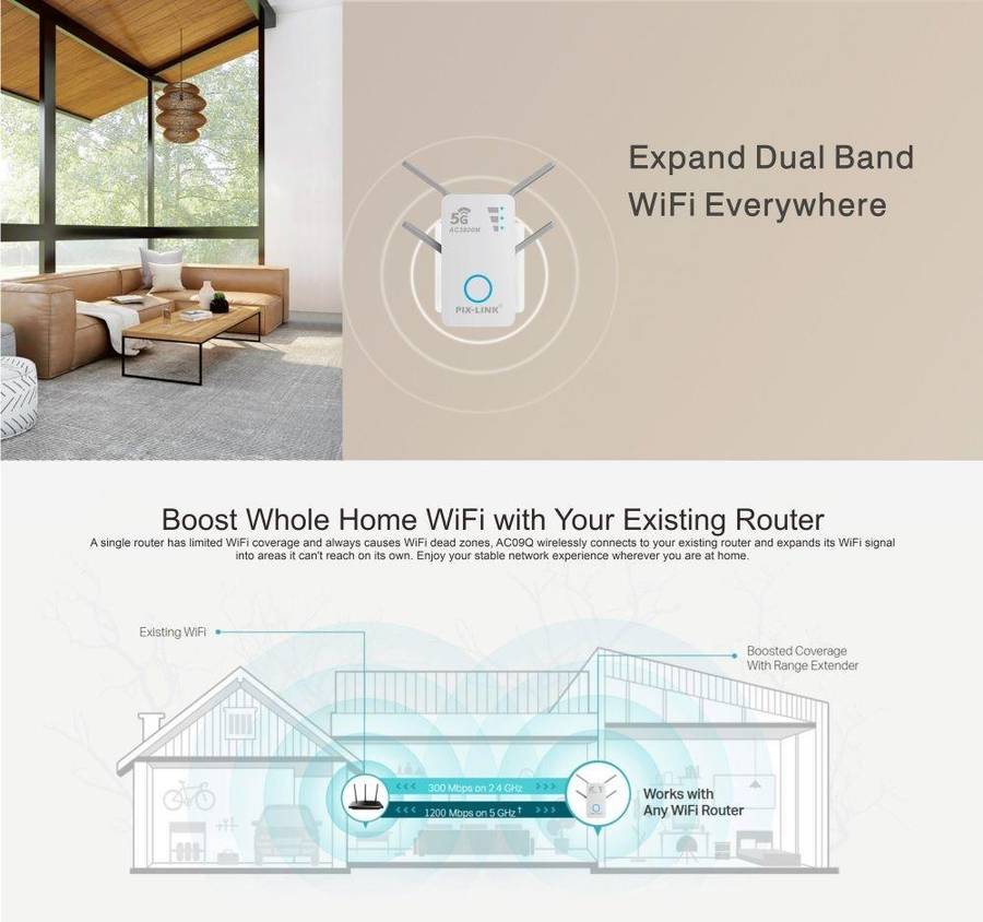 AC3800M DUAL BAND 5G EXTENDER