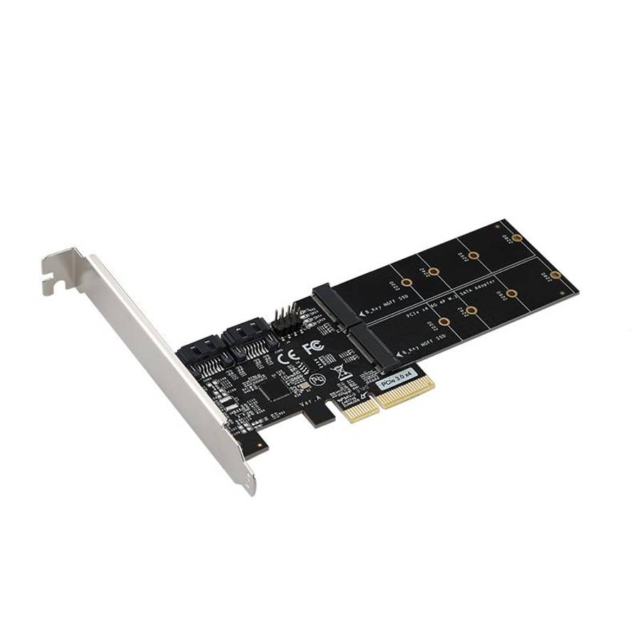 PCI-E 2 X SATA + 2 X M.2 CARD