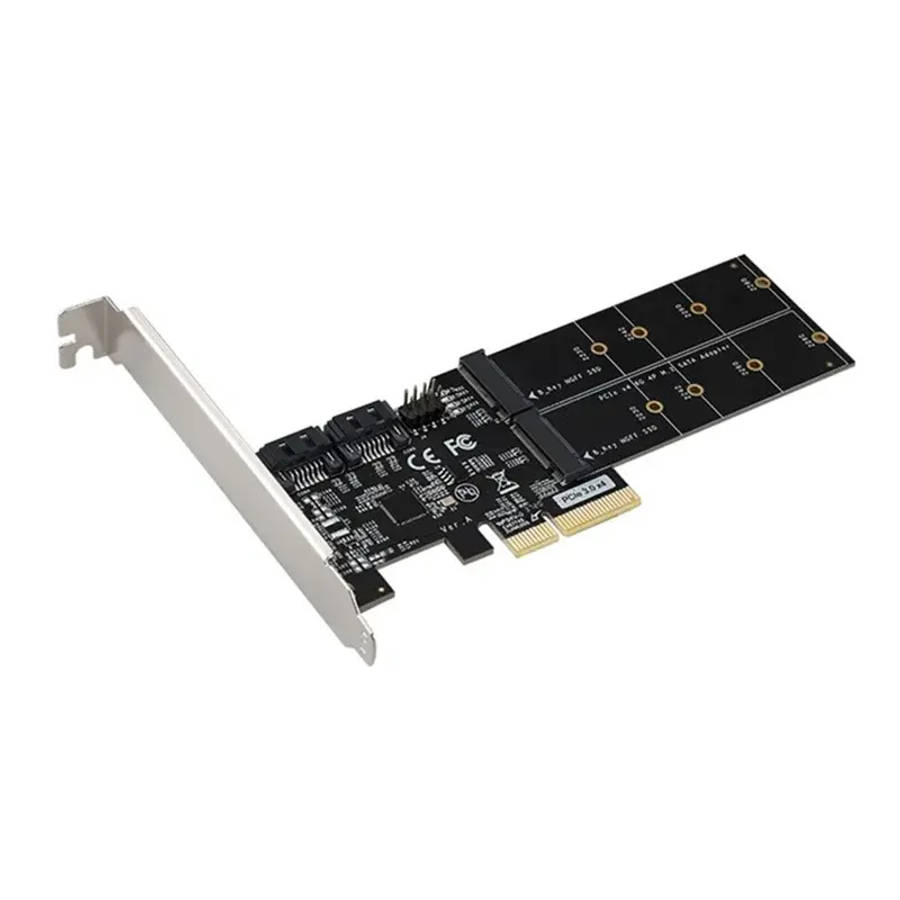 PCI-E 2 X SATA + 2 X M.2 CARD