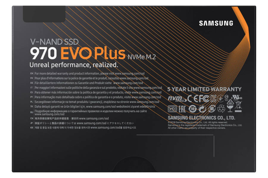 SAMSUNG 970 EVO Plus 500GB NVMe SSD - Read Speed up to 3500 MB/s; Writ