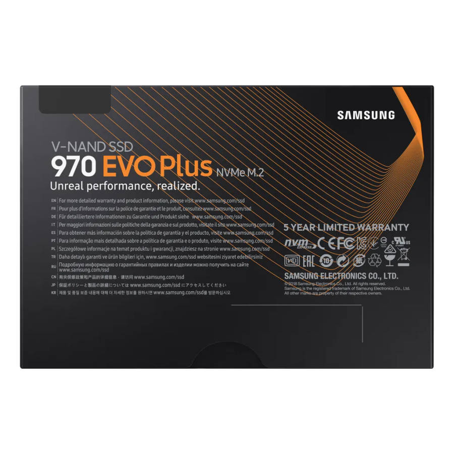 SAMSUNG 970 EVO Plus 500GB NVMe SSD - Read Speed up to 3500 MB/s; Writ
