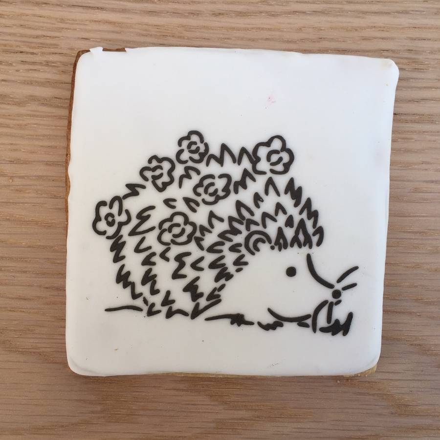 Paint Your Own Cookie Hedgehog