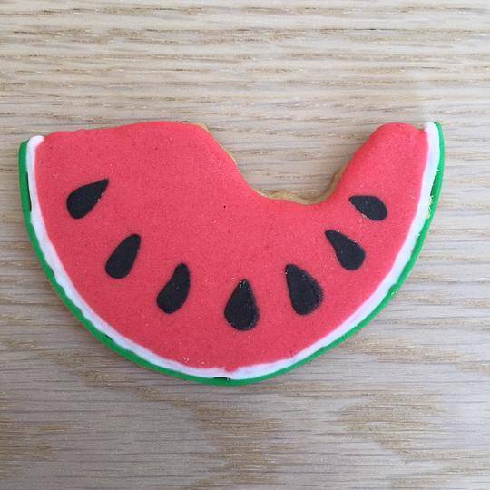 12 Watermelon Cookies