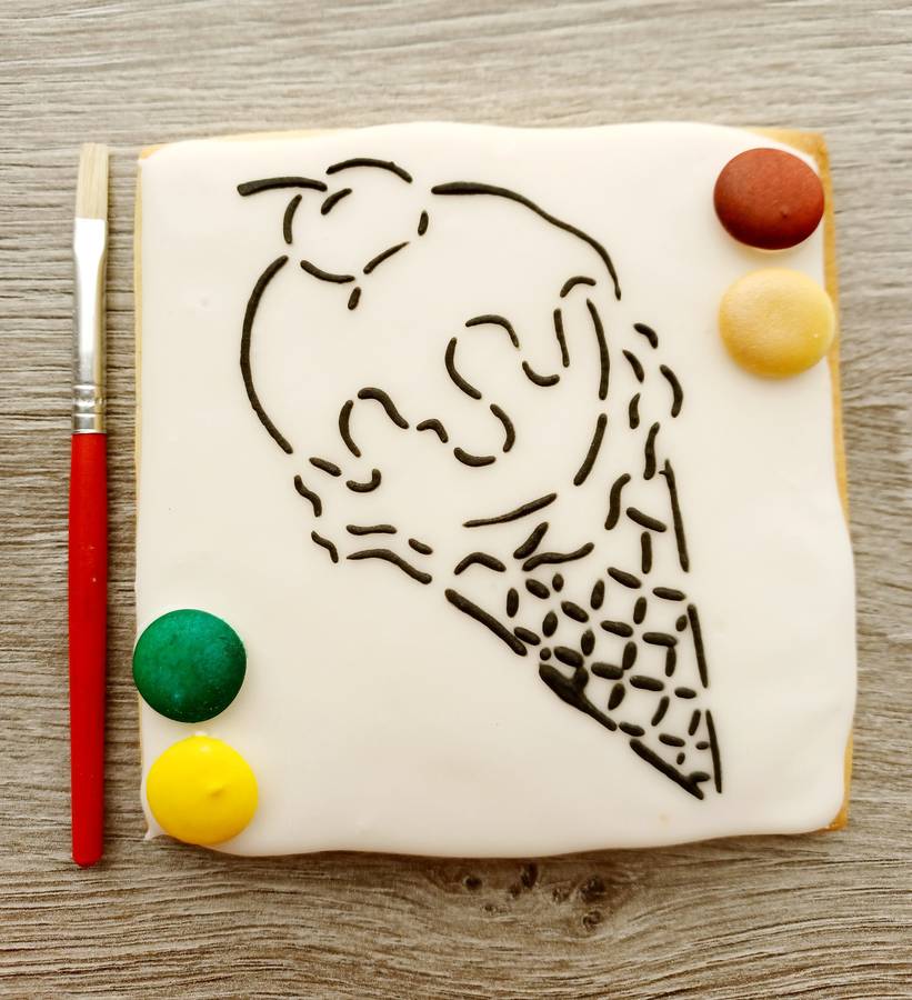 Paint Your Own Cookie Ice Cream