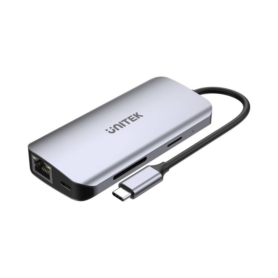 UNITEK USB-C 8IN1 HUB SPACE GRY(D1122A01)