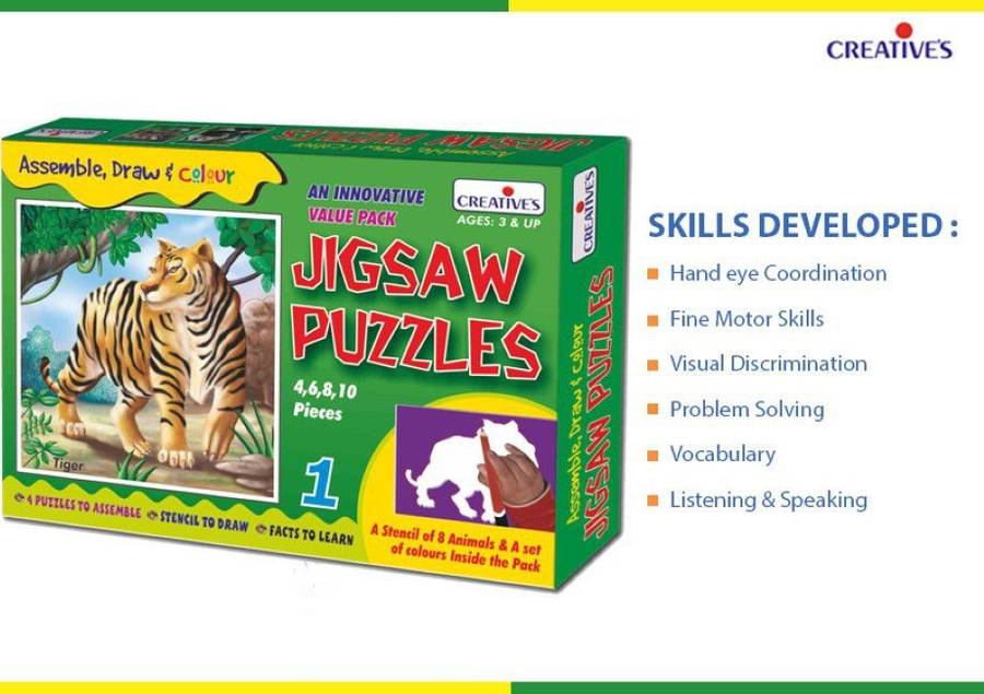 Creatives - Jigsaw Puzzles (part 1) - Assemble Puzzles, Draw With Stencils And Learn Facts About ...