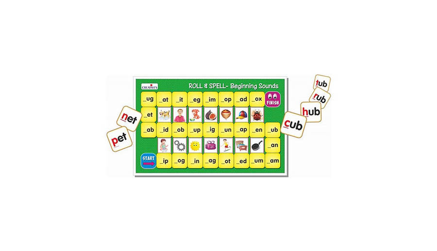 Creatives - Roll And Spell Game (learn to read and spell over 200 words)