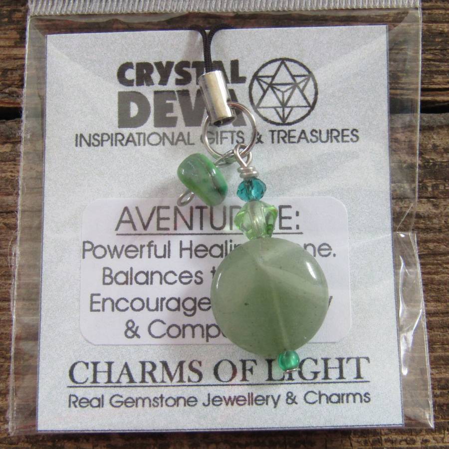 Green Aventurine Amulet (medium - Disc)