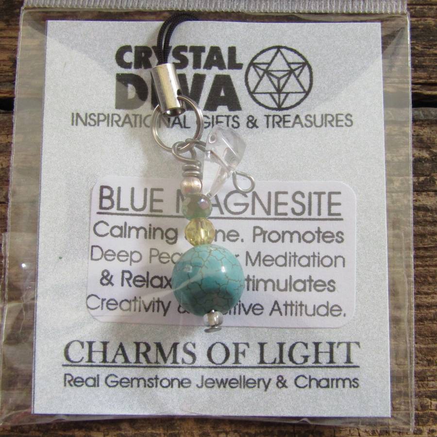 Blue Magnesite Amulet (small Sphere)