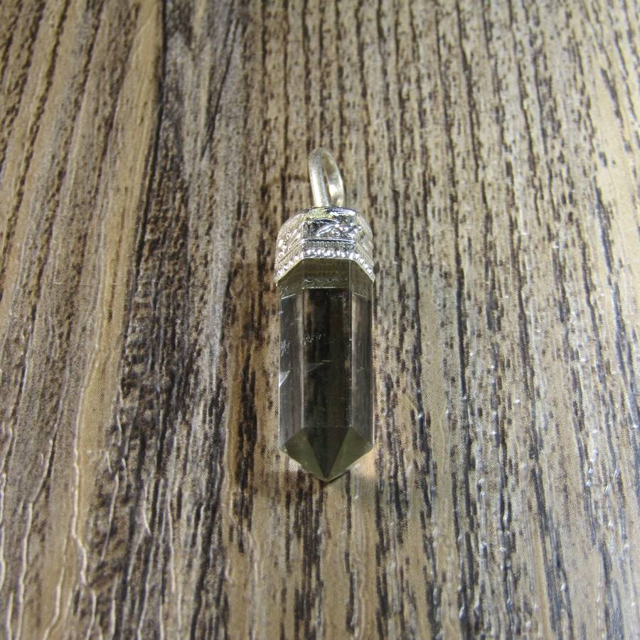Clear Quartz Crystal Point Pendant