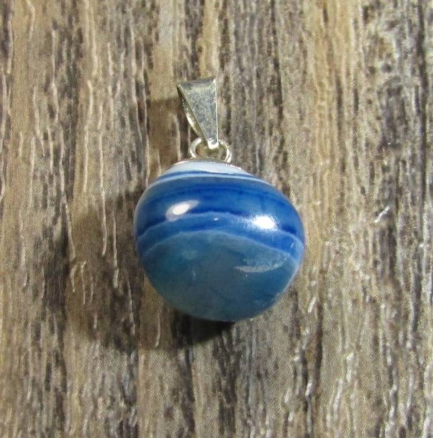 Blue Agate Pendant