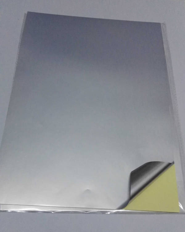 Silver A4 labels for laser and inkjet - 10 pack
