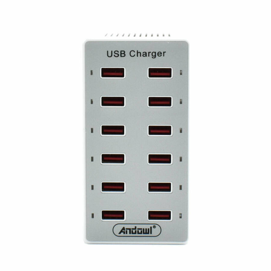 12 Port USB Charging Station Multi USB Charger Adapter Fast & Light Weight 60W 2.4A / 1A