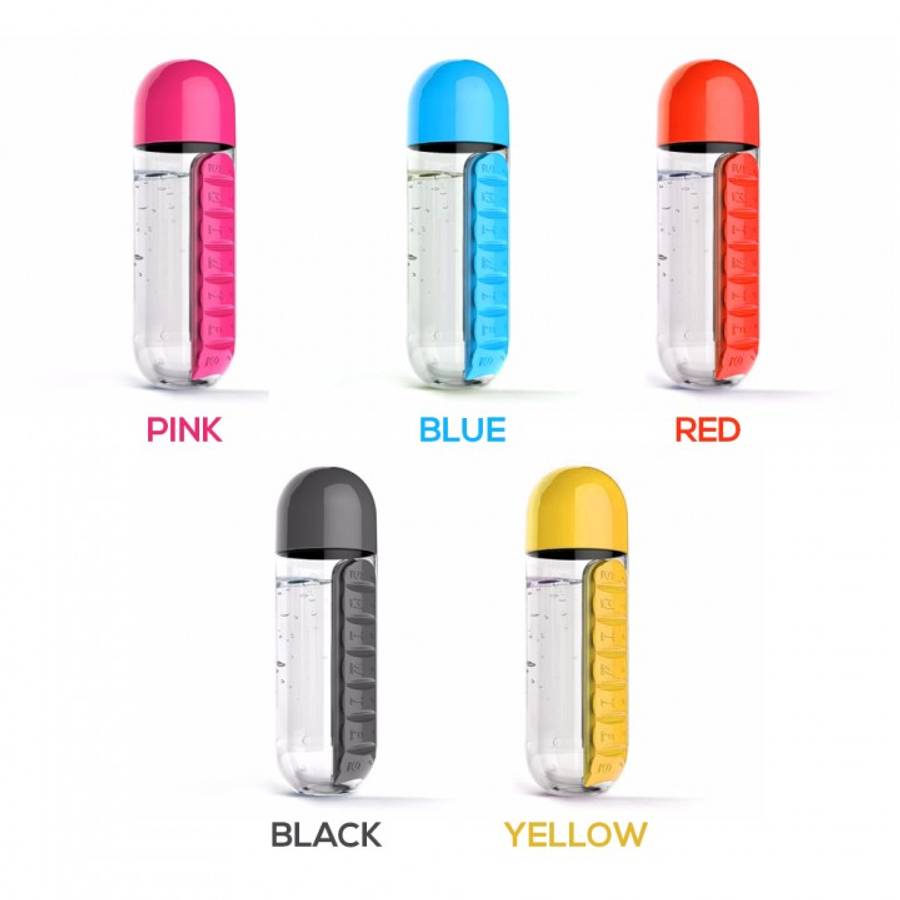 Image result for pill and vitamin organizer water bottle