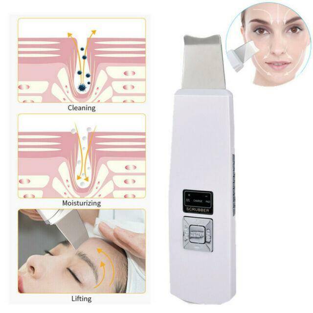 4in1 Electric Ultrasonic Skin Cleansing Spatula Extractor