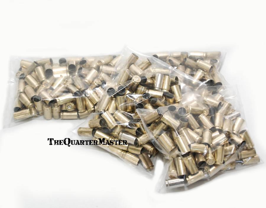 Bushveldt 100 - 9mmP Used Brass: Sorted and Polis