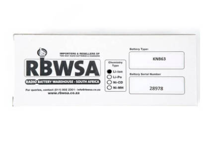Kenwood KNB63 Spare Battery