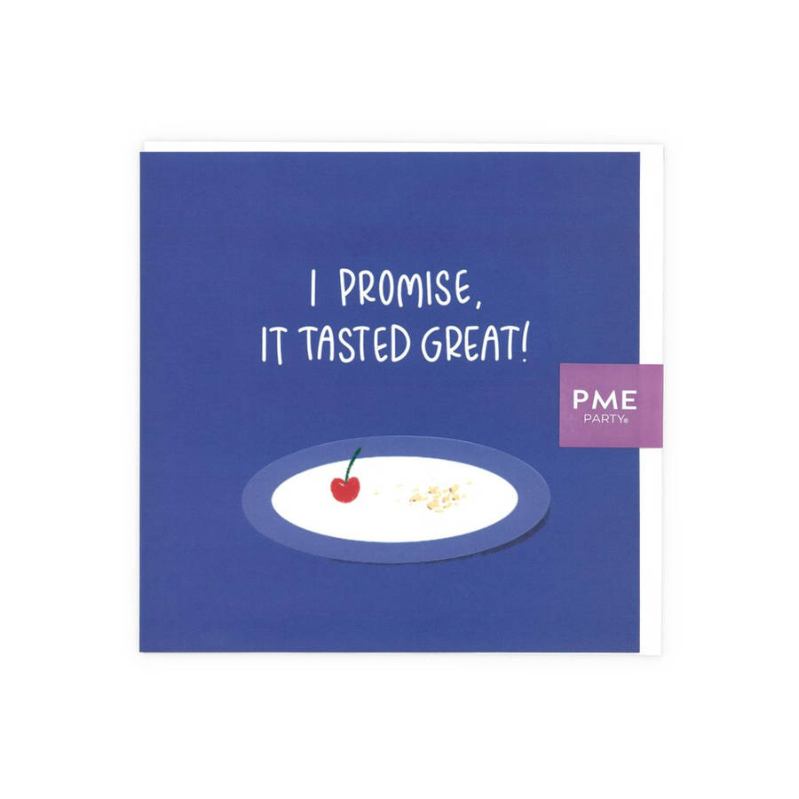 PME Greetings Cards with Envelope for Cakes - It Tasted Great