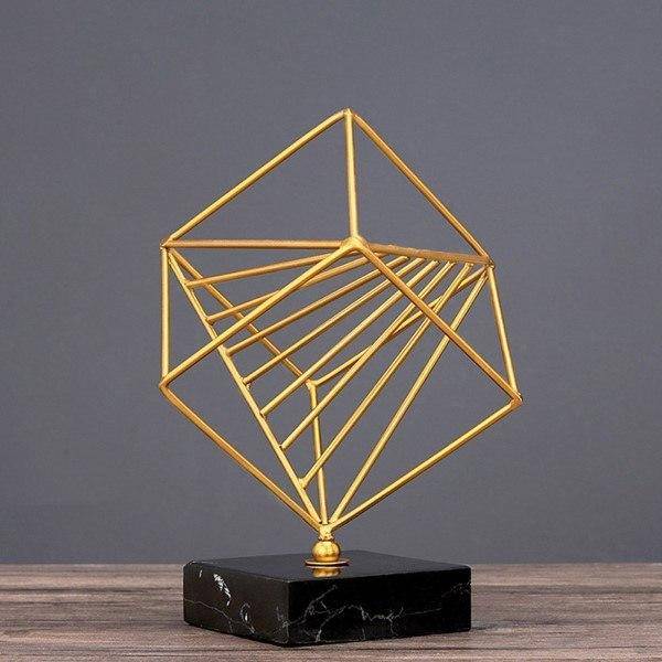 Nordic luxurious abstract iron ornaments BJ348-03 , 10cm x 10cm x 26cm BF