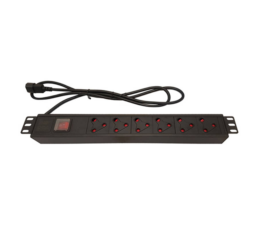 UltraLAN 6-socket (3pin SA) PDU with IEC Power Cord