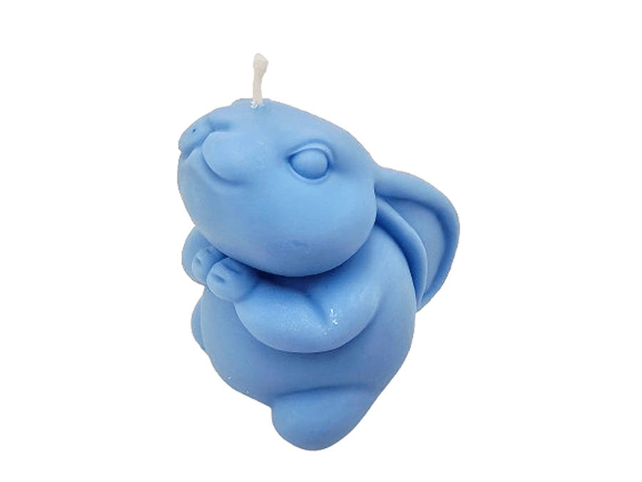 Cute Bunny Candle Blue (7.5cm)