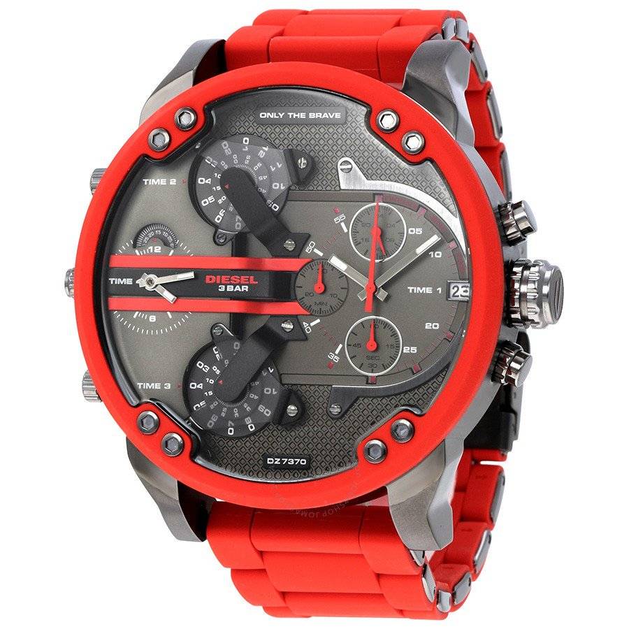 Diesel Mr Daddy Red Chronograph Mens Watch DZ7370