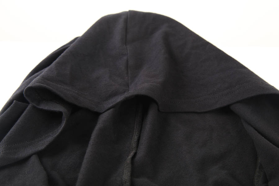 Dark Fashion T-Shirt With Big Hood