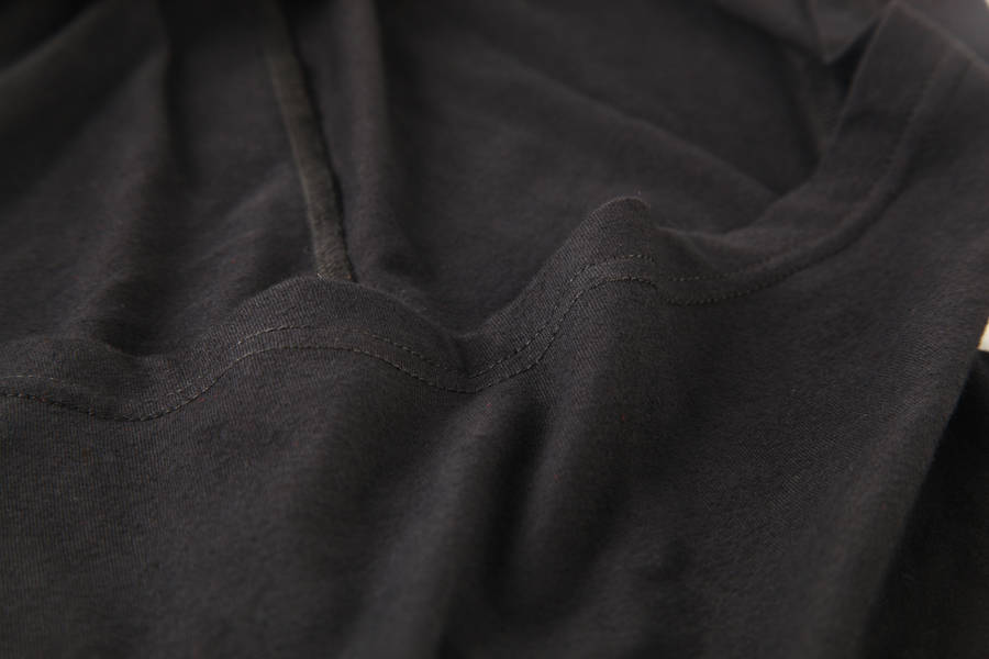 Dark Fashion T-Shirt With Big Hood