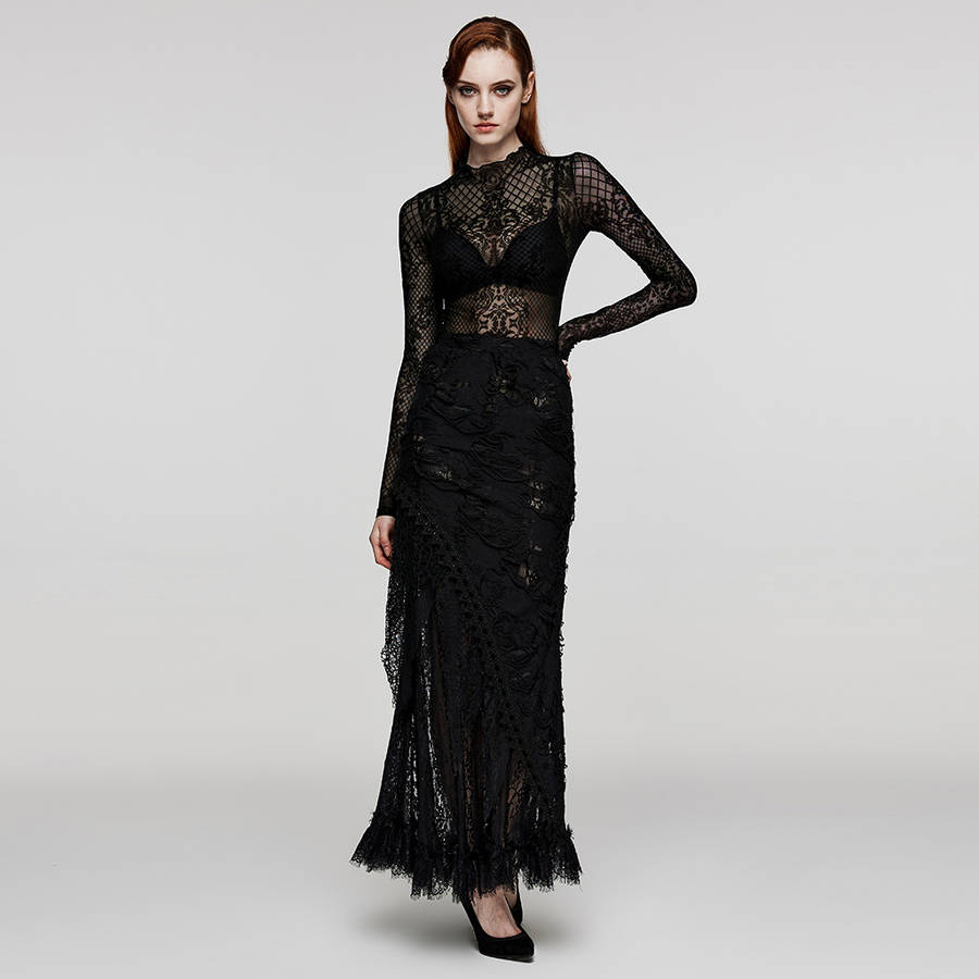 Elegant Pattern Mesh Shirt
