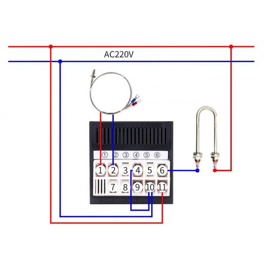 Oven Temperature Controller (Type K)  72x72mm with Probe